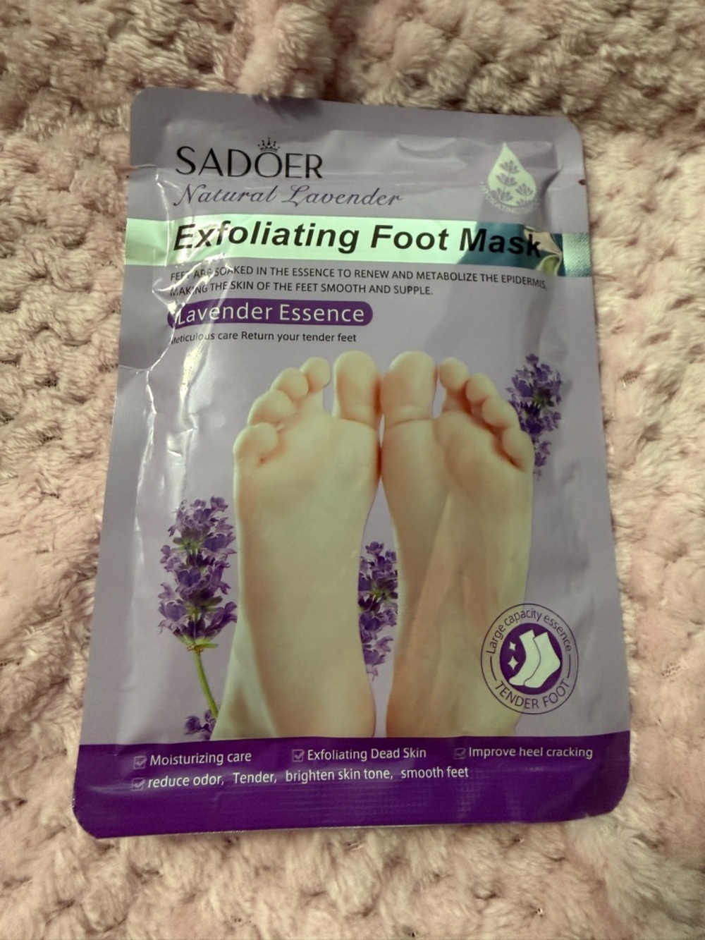 Lavender Exfoliating Foot Mask - Lavender Essence